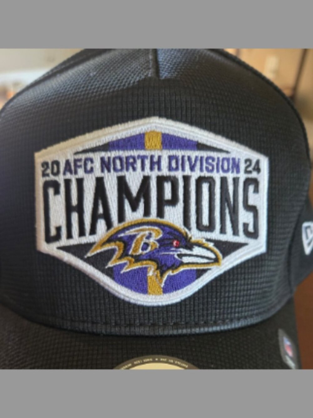 Baltimore Ravens New Era 2024 AFC North Division Champions Snapback Cap